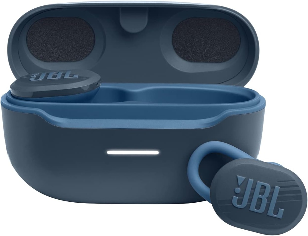 [T1] JBL Endurance Race Waterproof True Wireless Active Sport Earbuds, with Microphone (Blue), Small