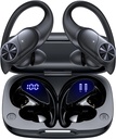 PocBuds Bluetooth Headphones Wireless Earbuds Wireless Charging Case Sports Ear buds with Earhook Premium Deep Bass IPX7 Waterproof
