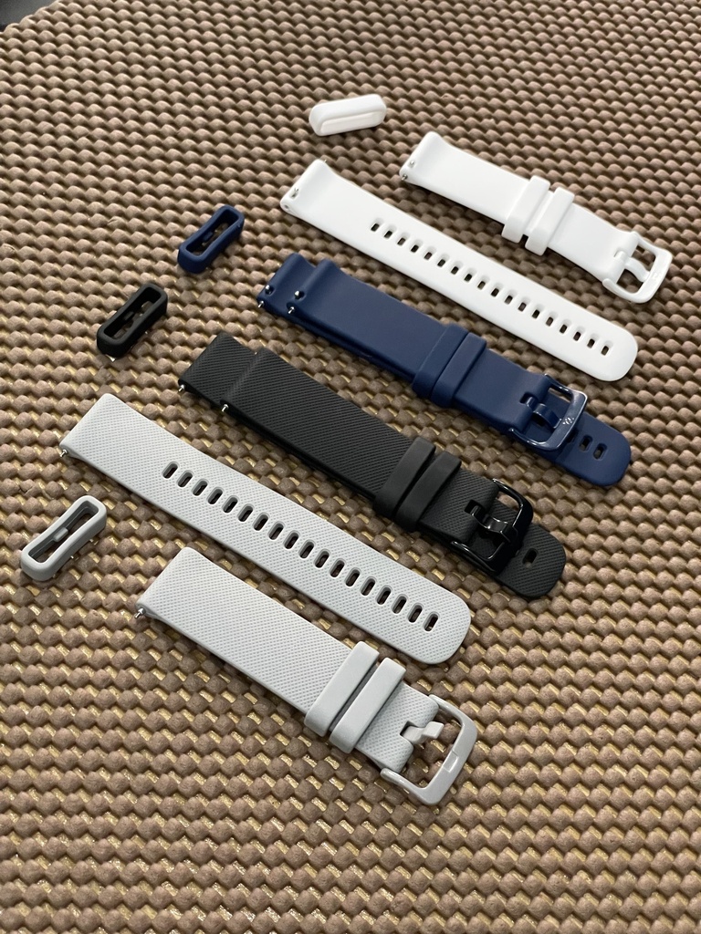 [B50] TUSITA Silicone Band QuickRelease 22mm (Black)