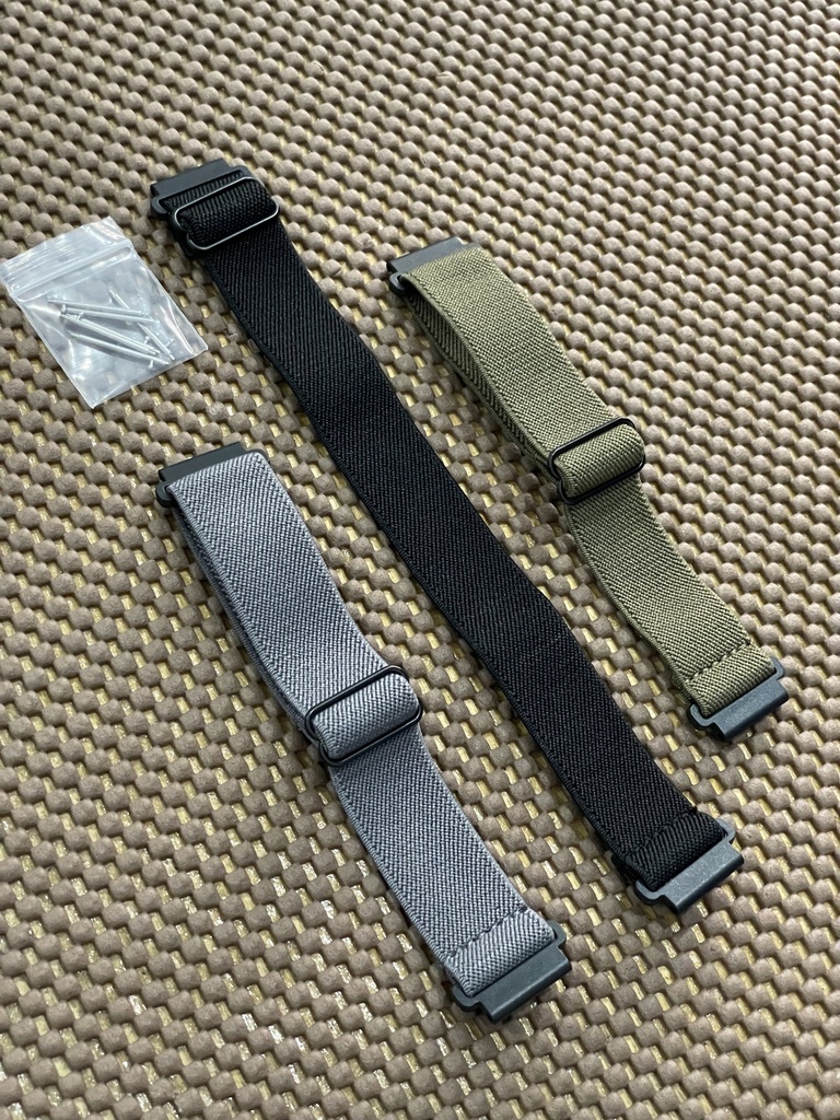 [V59] GARTOO Nylon Elastic Bands 20mm (Black)